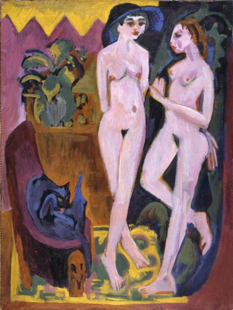 Detail of Two Nudes in a Room, 1914 by Ernst Ludwig Kirchner