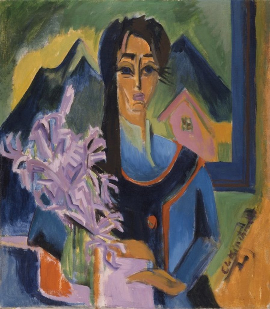 Detail of Sunday in the Alps, 1922 by Ernst Ludwig Kirchner