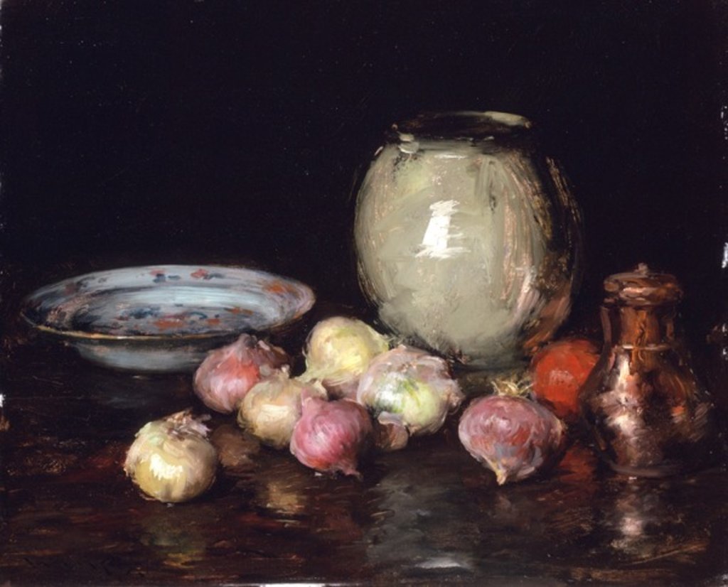 Detail of Just Onions, 1912 by William Merritt Chase