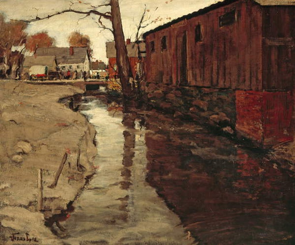 Detail of Mill-Race, c.1903 by Jonas Lie