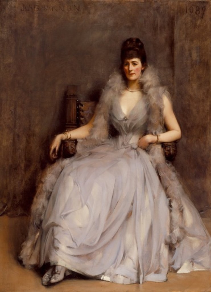Detail of Portrait of Cecilia Tower, 1889 by James Jebusa Shannon