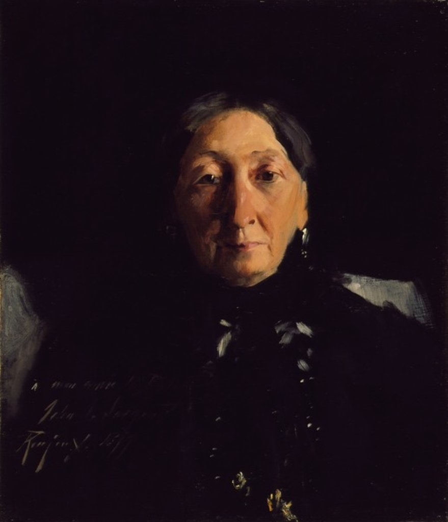 Detail of Mme. François Buloz, 1879 by John Singer Sargent