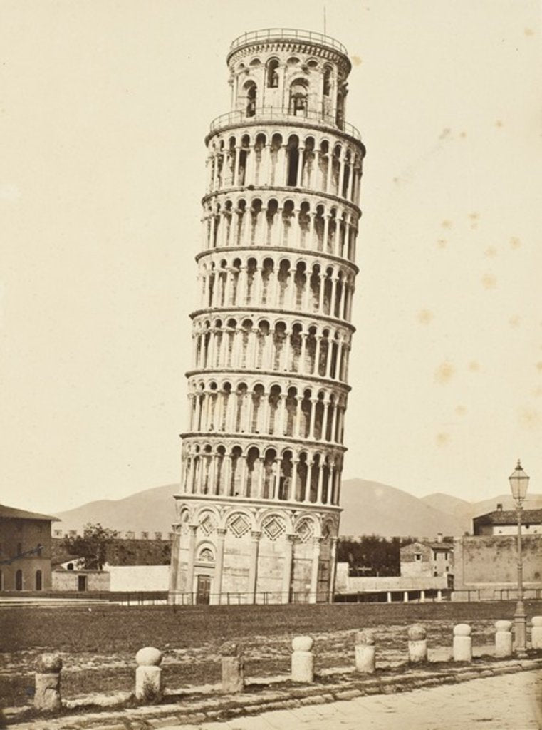 Detail of Campanile, Pisa, c.1850 by Alinari Fratelli