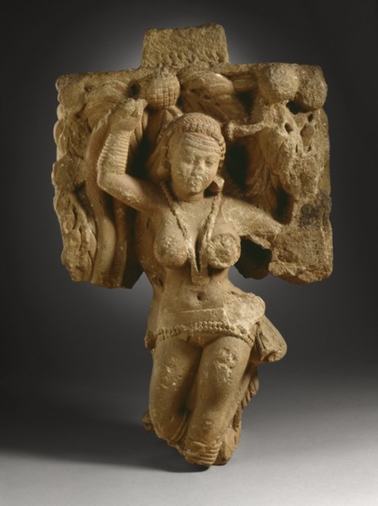 Detail of Two Addorsed Tree Dryads by Indian School