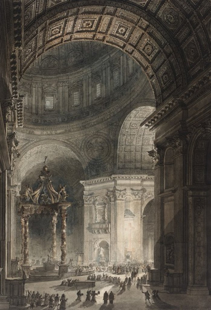 Detail of Illumination of the Cross in St. Peter's on Good Friday, 1787 by Giovanni Battista Piranesi
