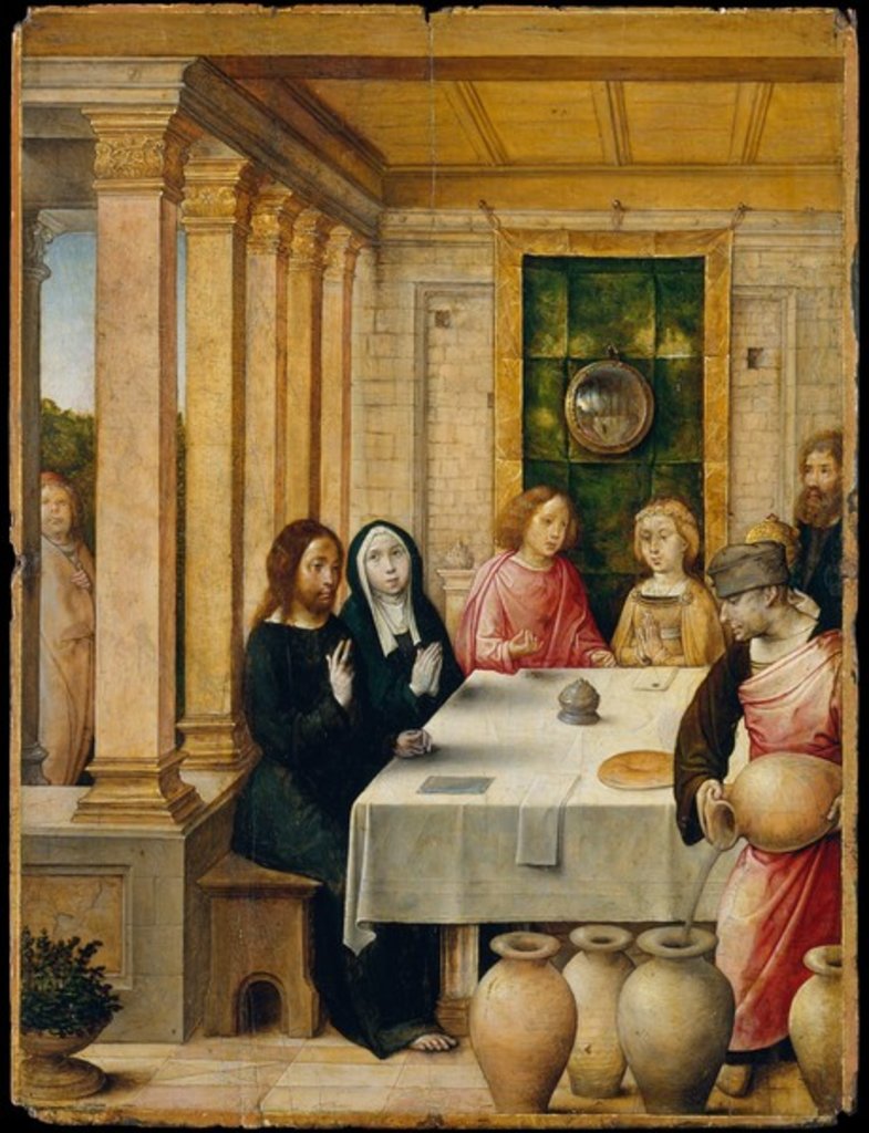 Detail of The Marriage Feast at Cana, c.1500-4 by Juan de Flandes