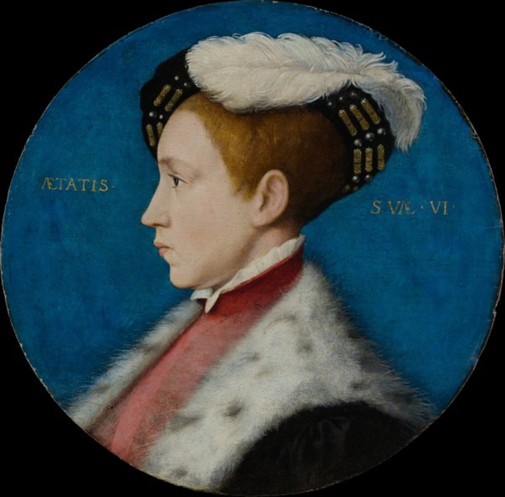 Detail of Edward VI, c.1545 by Hans (after) Holbein the Younger