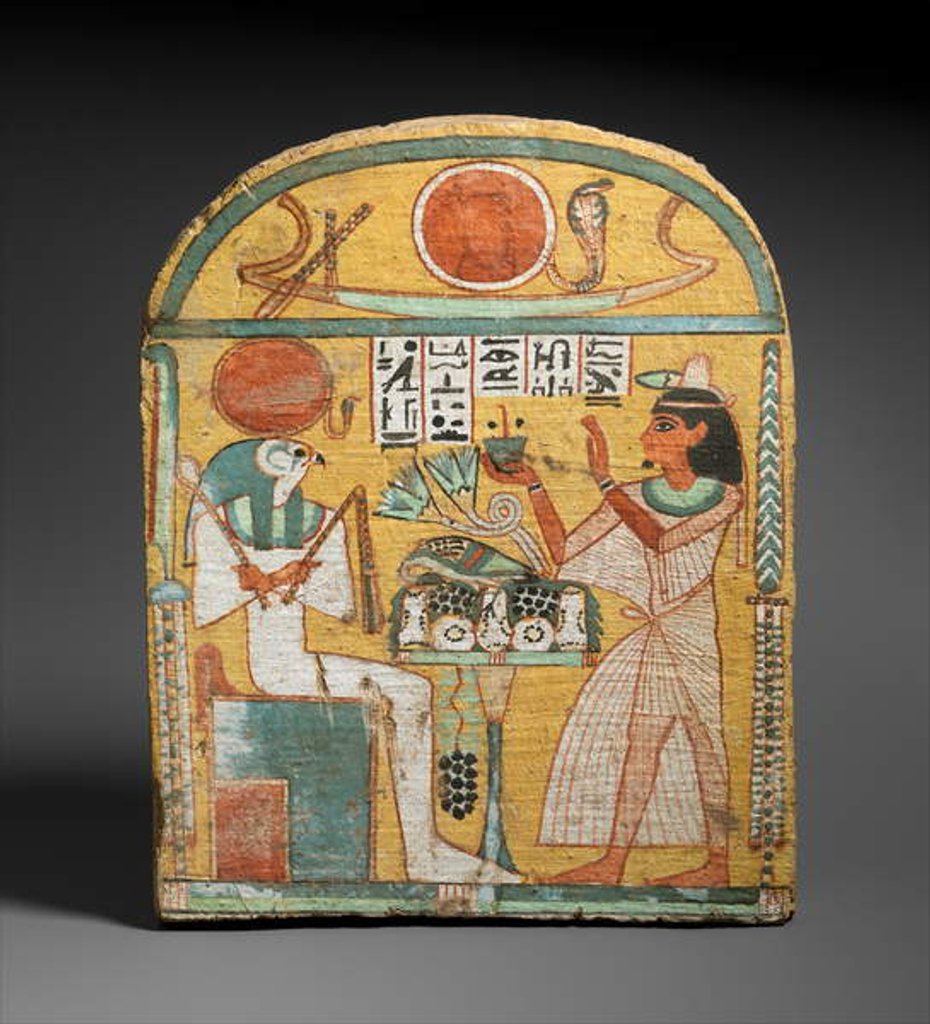 Detail of Stela of Aafenmut, from Thebes, Late Period, c.924-889 BC by Egyptian 22nd Dynasty