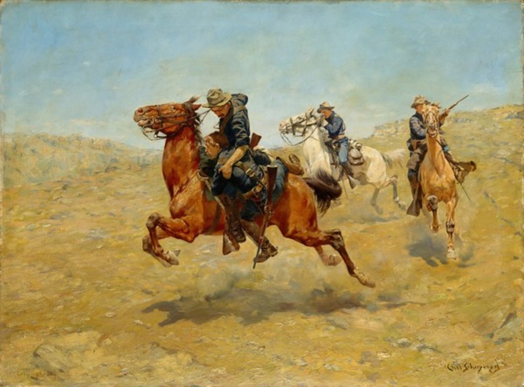 Detail of My Bunkie, 1899 by Charles Schreyvogel