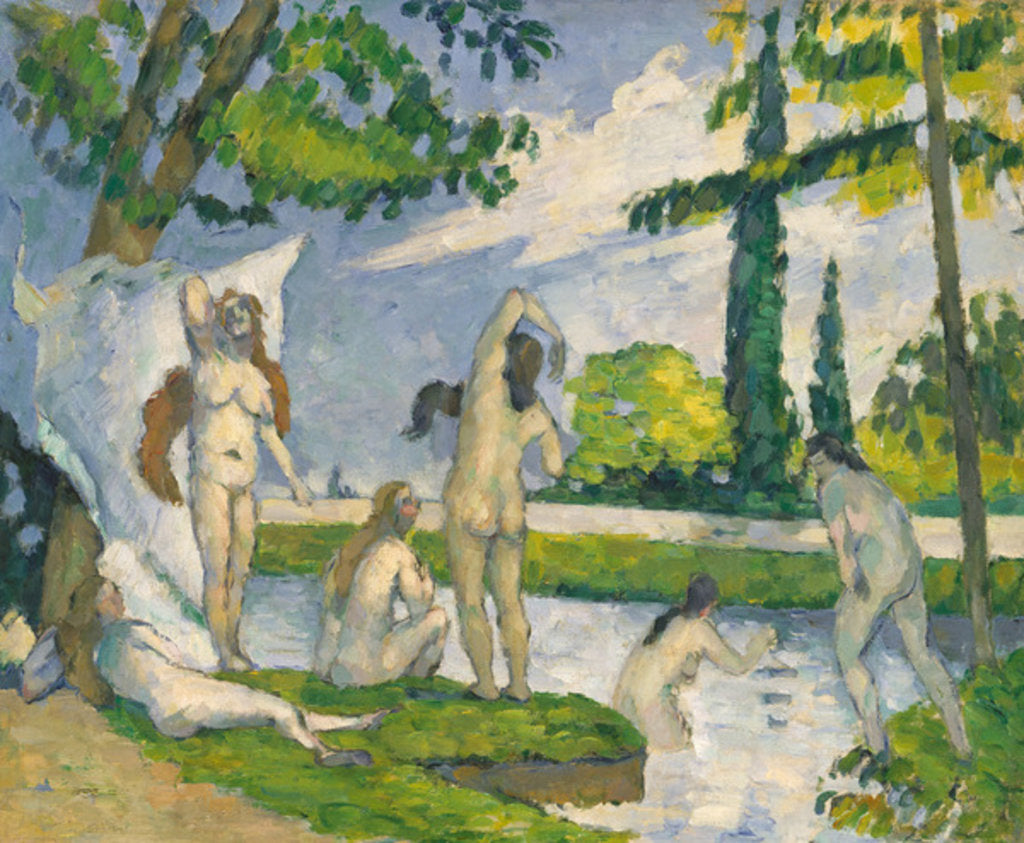 Detail of Bathers, 1874-75 by Paul Cezanne