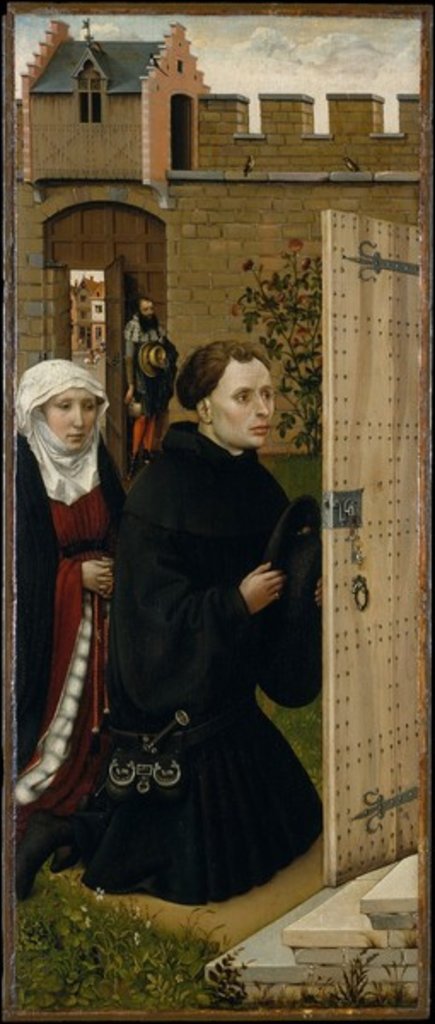 Detail of Annunciation Triptych, c.1427-32 by Master of Flemalle