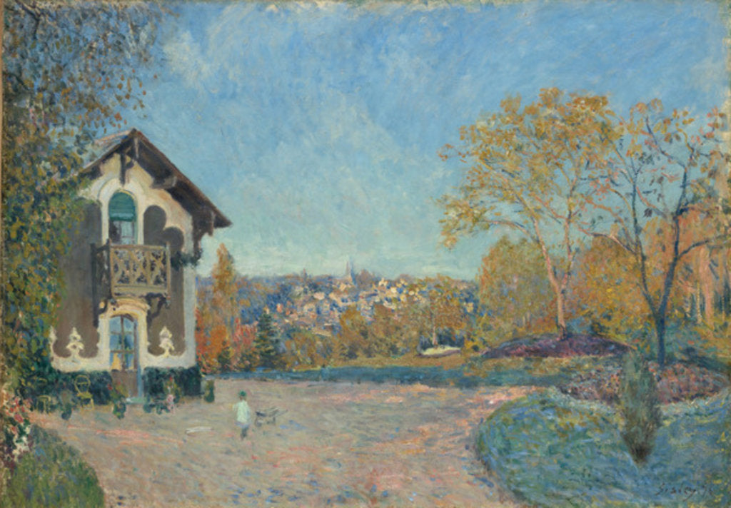 Detail of View of Marly-le-Roi from Coeur-Volant, 1876 by Alfred Sisley