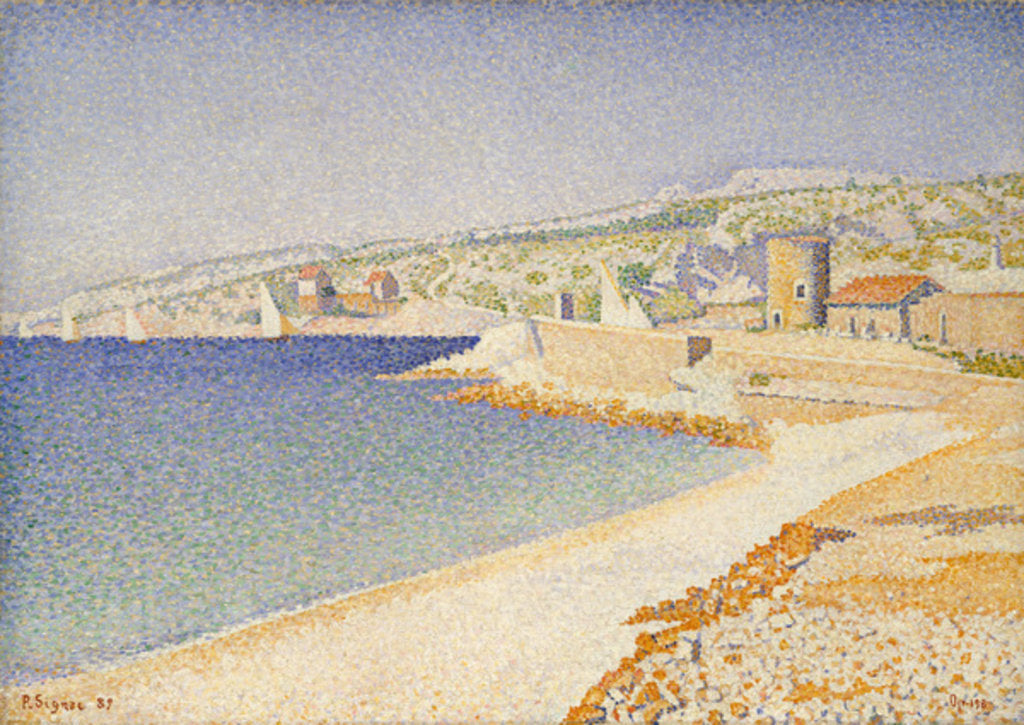 Detail of The Jetty at Cassis, Opus 198, 1889 by Paul Signac