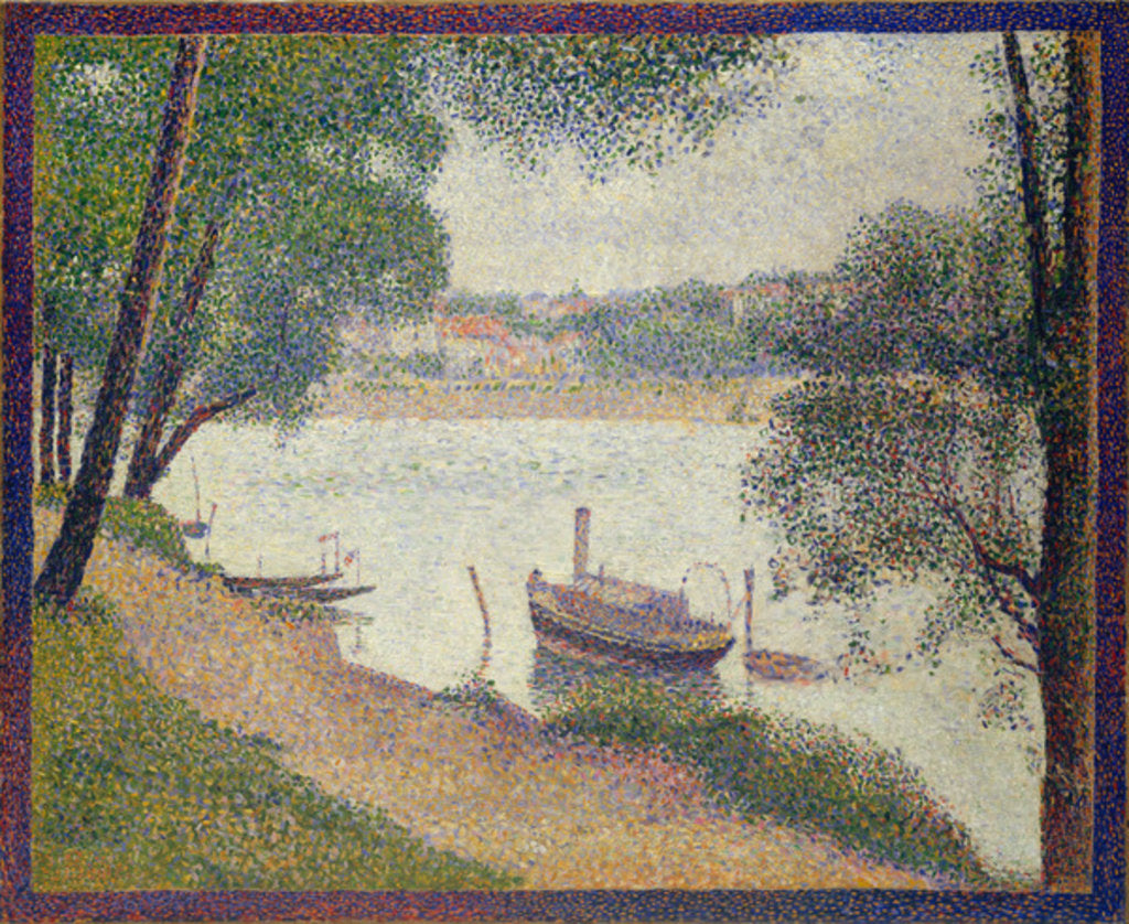Detail of Gray Weather, Grande Jatte, c.1886-88 by Georges Pierre Seurat