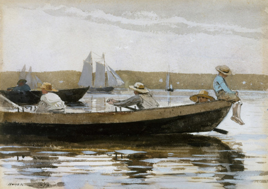 Detail of Boys in a Dory, 1873 by Winslow Homer