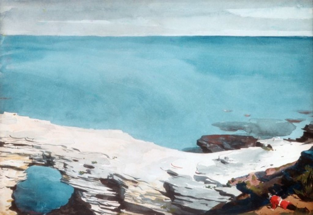 Detail of Natural Bridge, Bermuda, c.1901 by Winslow Homer