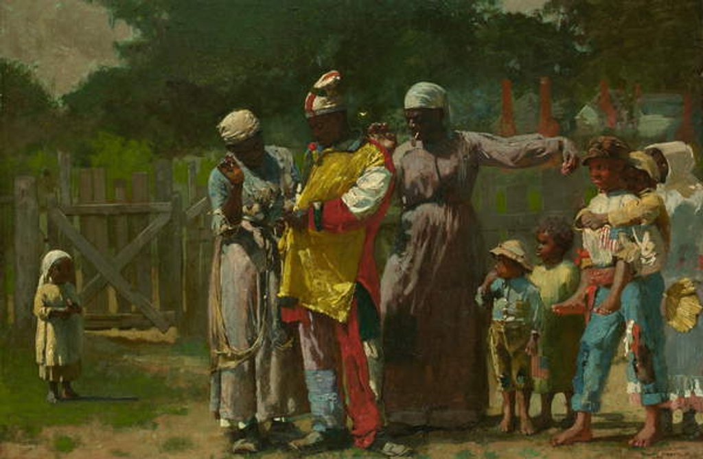 Detail of Dressing for the Carnival, 1877 by Winslow Homer