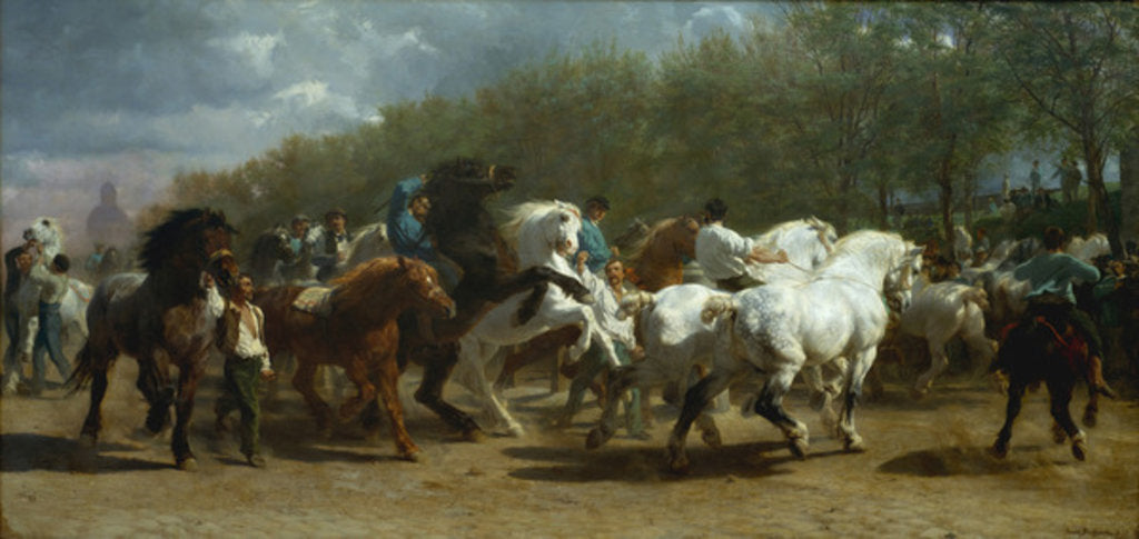 Detail of The Horse Fair, 1852-55 by Rosa Bonheur