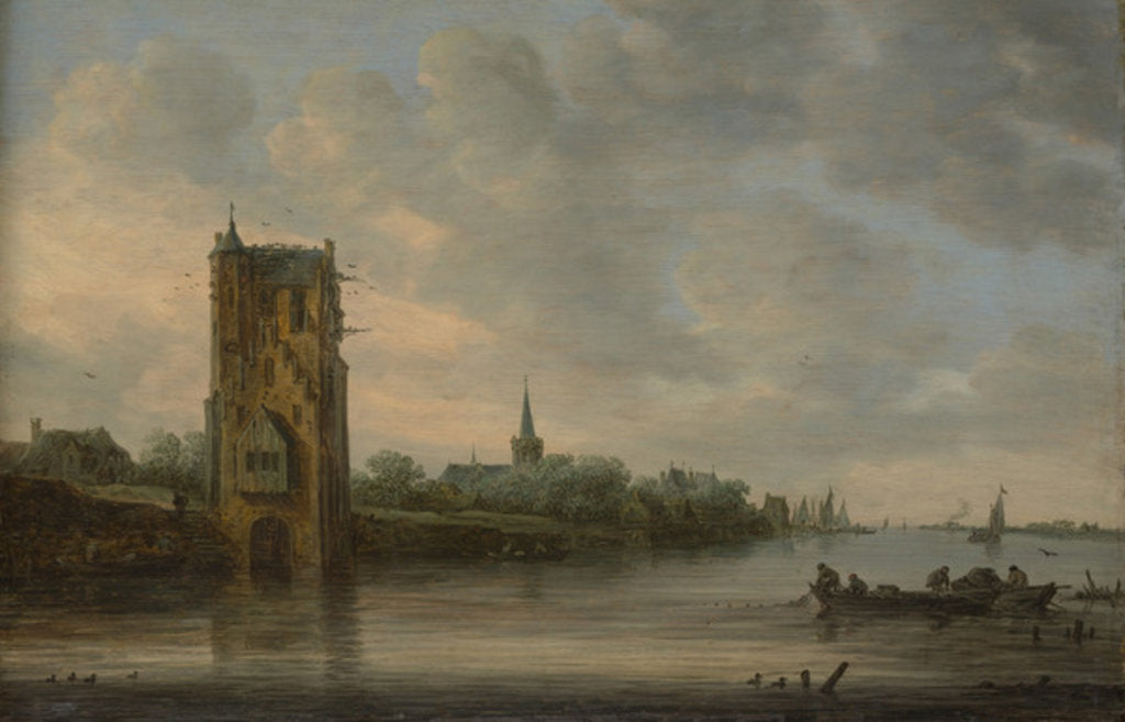 Detail of The Pelkus Gate near Utrecht, 1646 by Jan Josephsz van Goyen