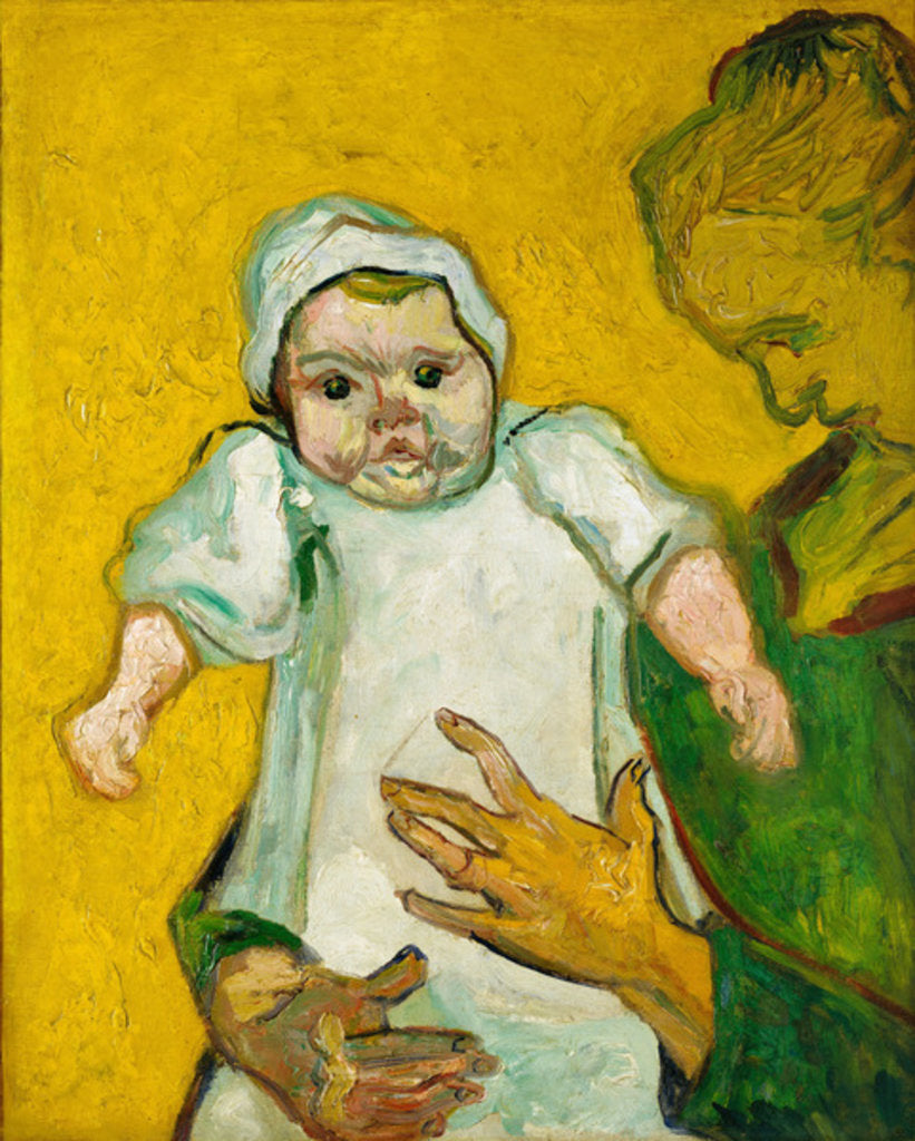 Detail of Madame Roulin and her baby, November 1888 by Vincent van Gogh