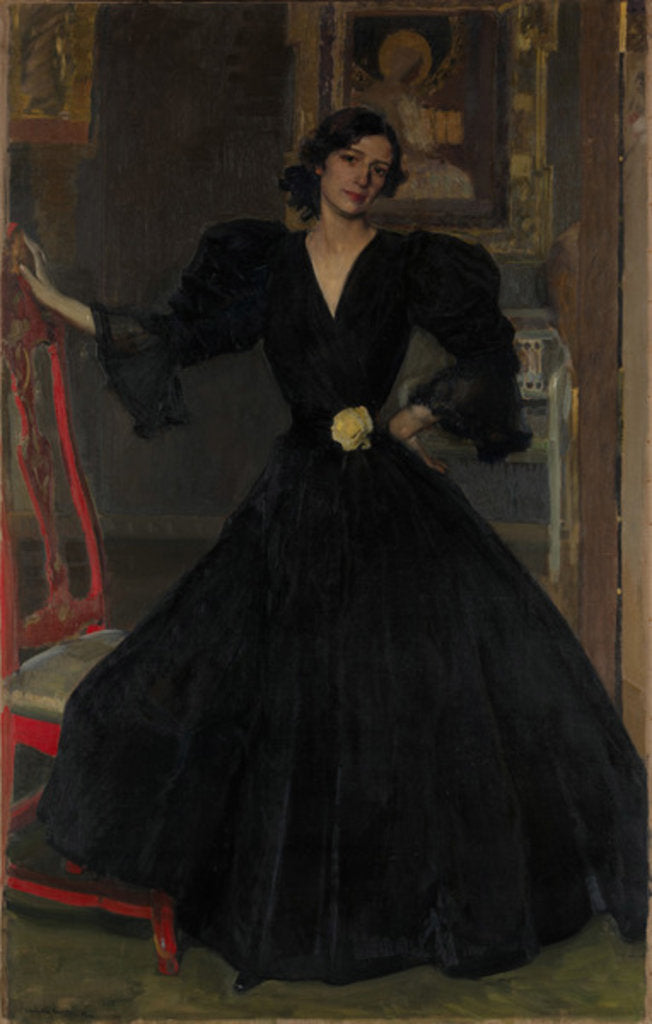 Detail of Señora de Sorolla in Black, 1906 by Joaquin Sorolla y Bastida