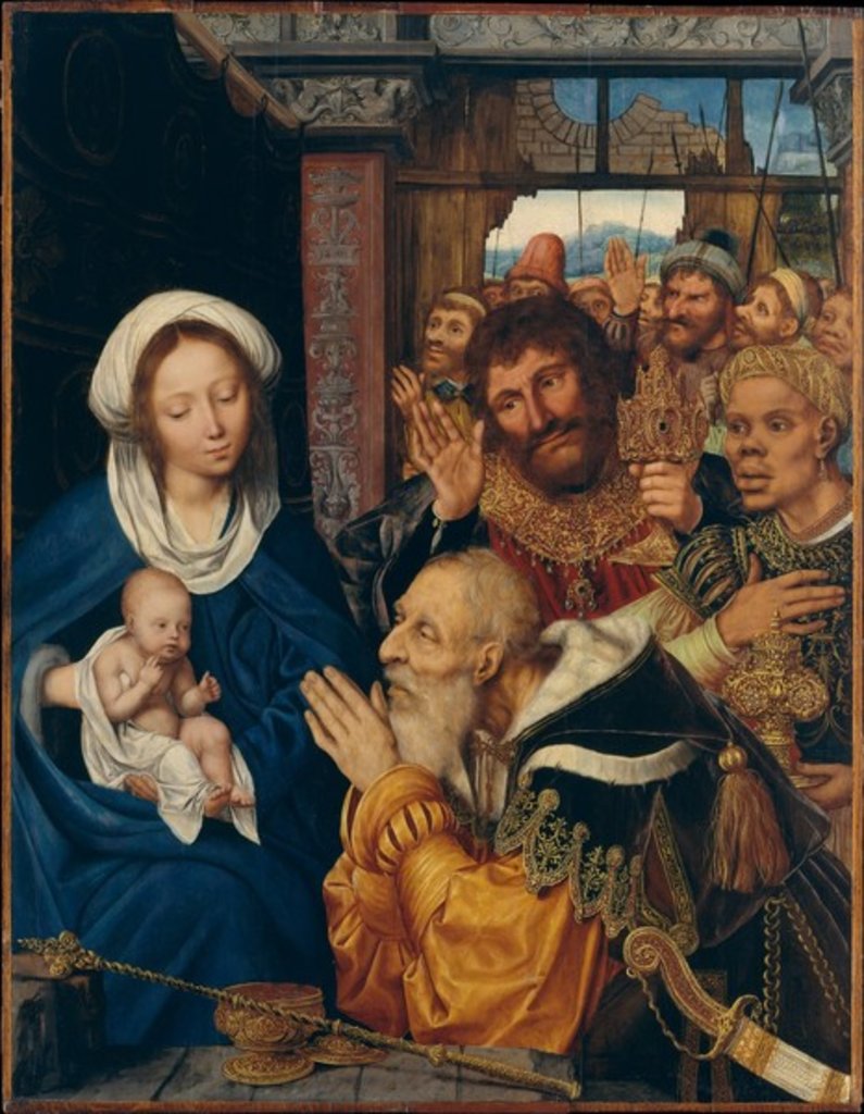 Detail of The Adoration of the Magi, 1526 by Quentin Massys or Matsys