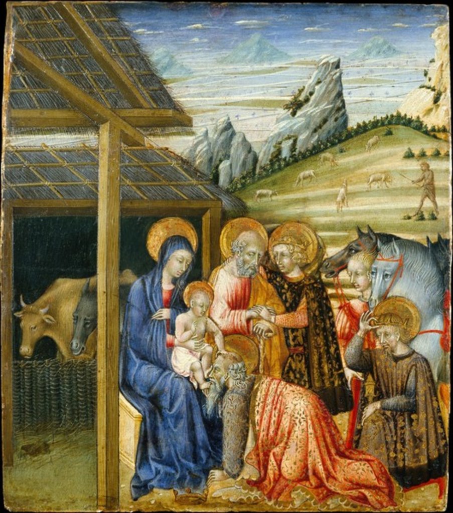 Detail of The Adoration of the Magi, c.1460 by Giovanni di Paolo di Grazia