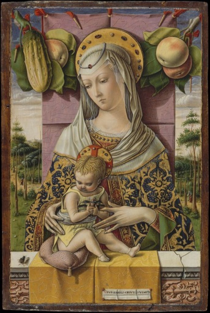 Detail of Madonna and Child, c.1480 by Carlo Crivelli