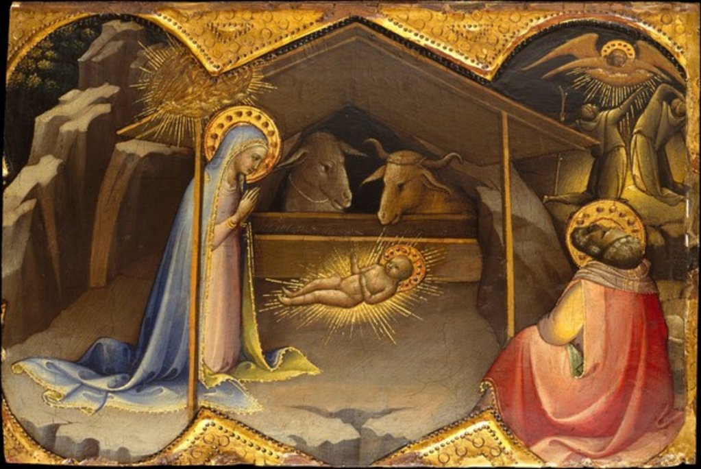 Detail of The Nativity, 1406-10 by (c.1370-1425) Lorenzo Monaco