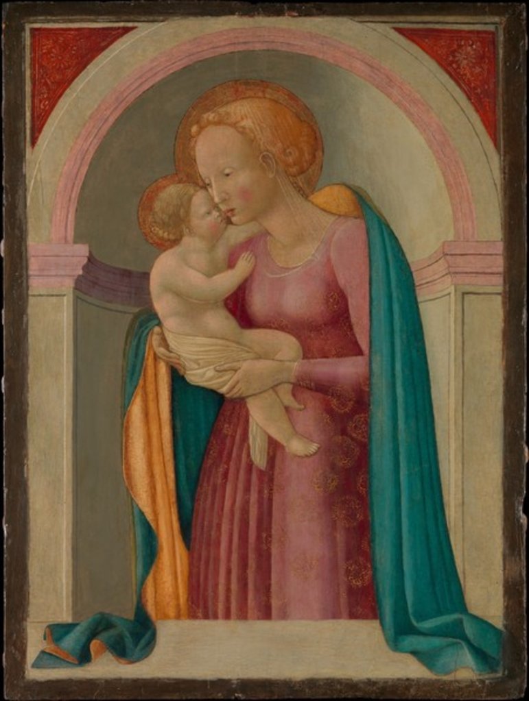 Detail of Madonna and Child by Master of the Lanckoronski Annunciation