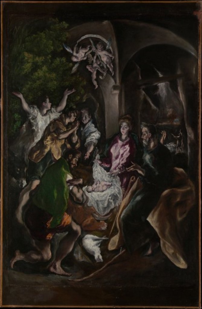 Detail of The Adoration of the Shepherds, c.1605-10 by El Greco