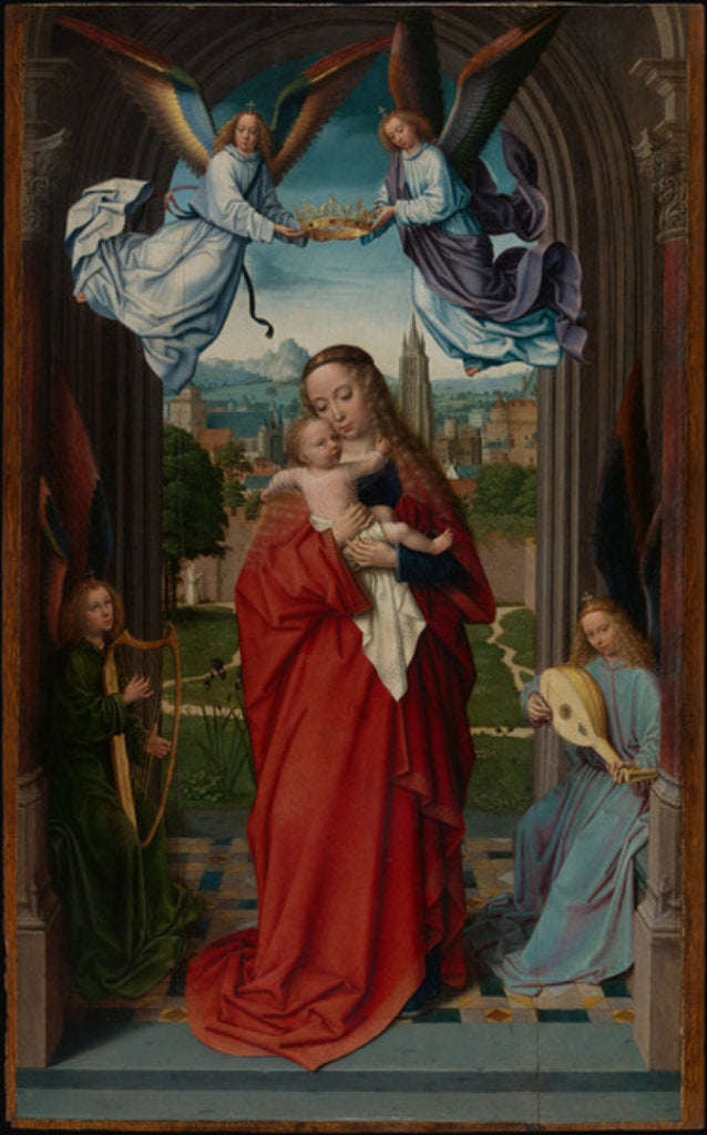 Detail of Virgin and Child with Four Angels, c.1510-15 by Gerard David