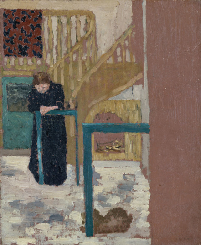Detail of Mme Vuillard in a Set Designer's Studio, 1893-94 by Edouard Vuillard