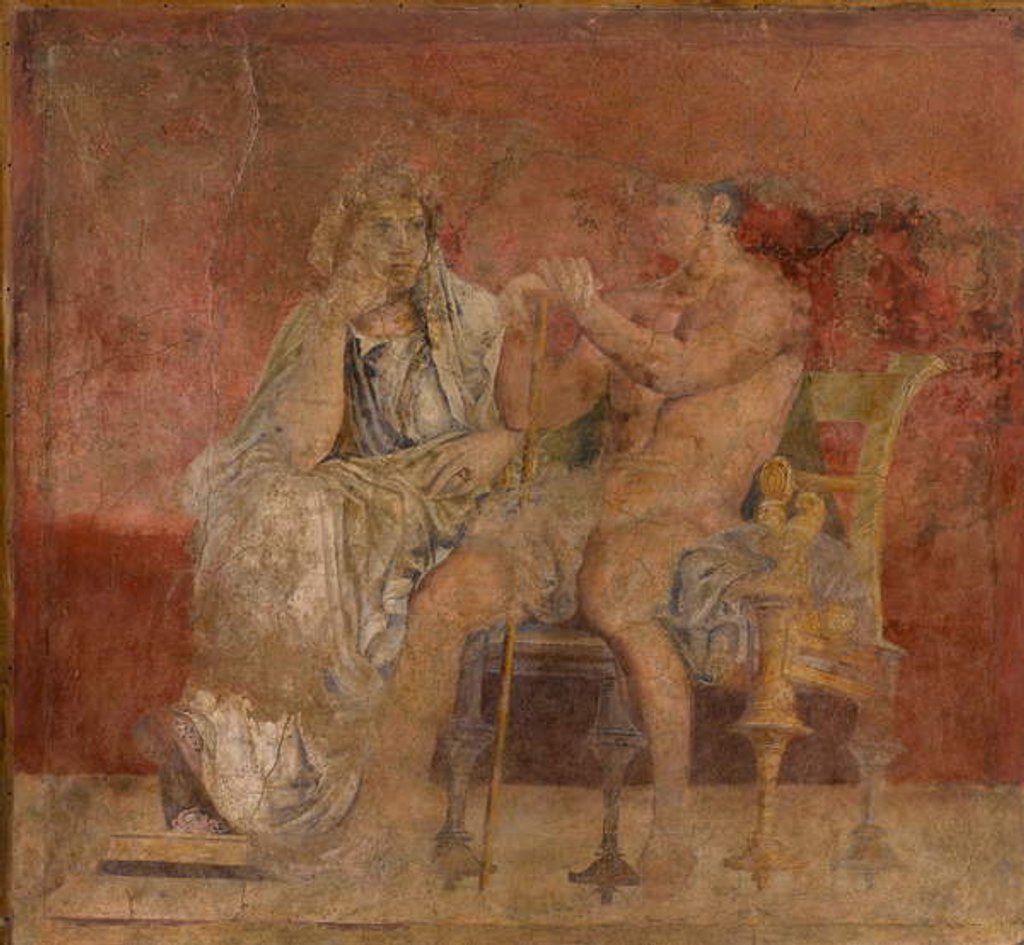Detail of Seated couple, c.50–40 B.C. by Roman Republican Period