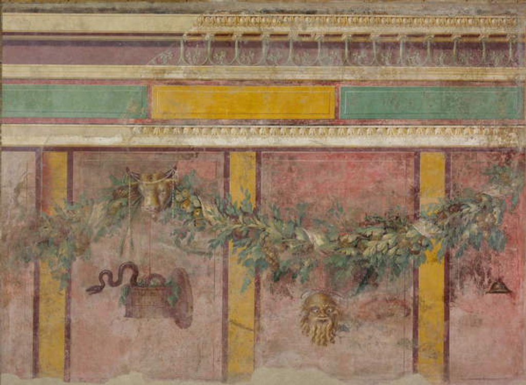 Detail of Wall painting from the exedra of a Villa at Boscoreale, c.50–40 B.C. by Roman Republican Period