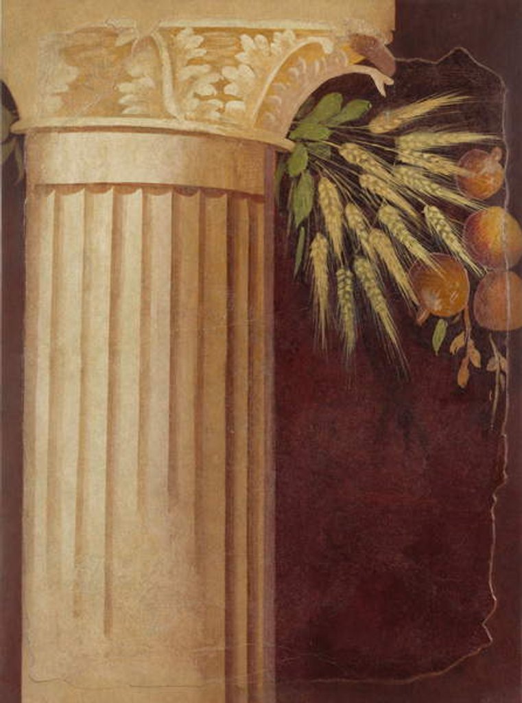 Detail of Wall painting fragment from the peristyle of a Villa at Boscoreale, c.50–40 B.C. by Roman Republican Period