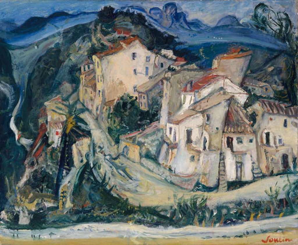 Detail of View of Cagnes, c.1924-25 by Chaim Soutine