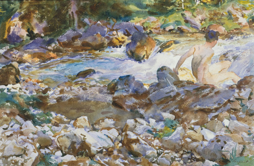 Detail of Mountain Stream, c.1912-14 by John Singer Sargent