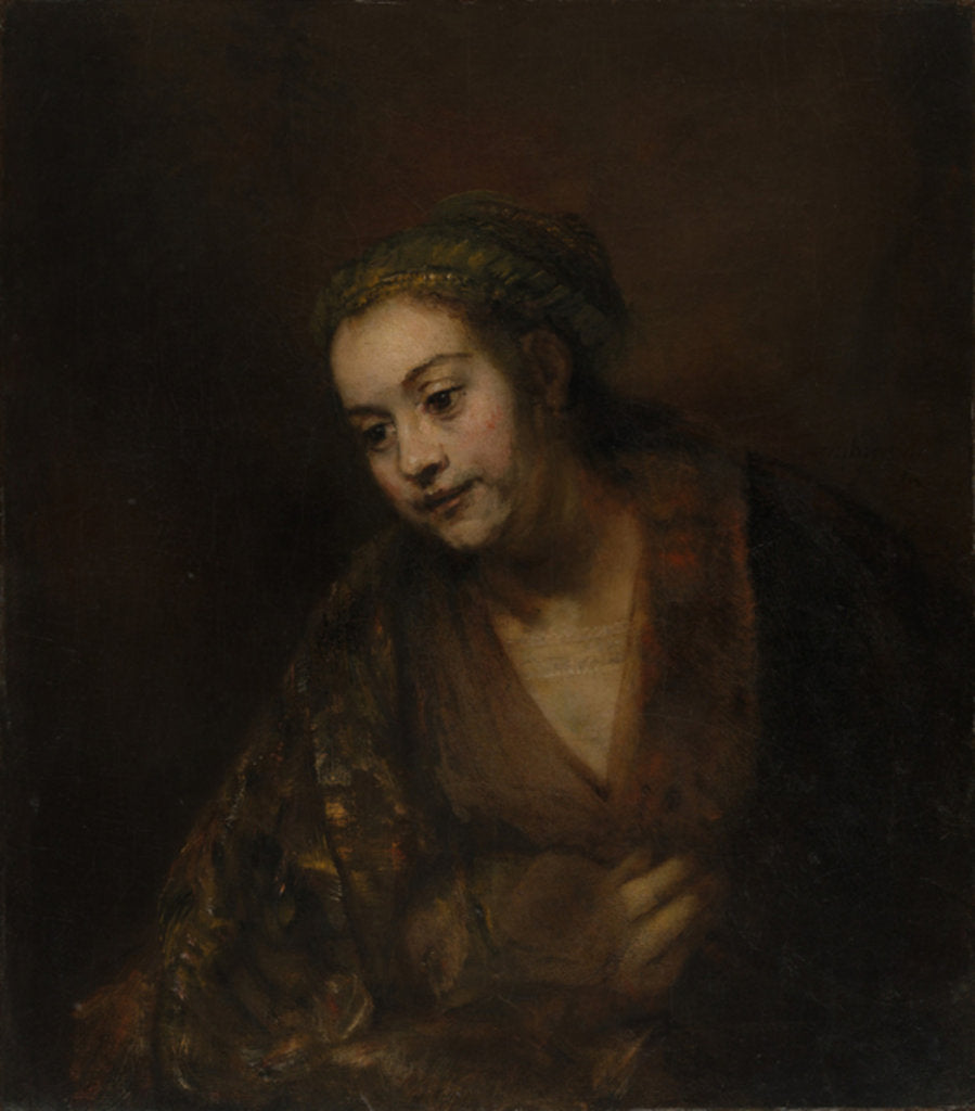 Detail of Hendrickje Stoffels, c.1650 by Rembrandt Harmensz. van Rijn