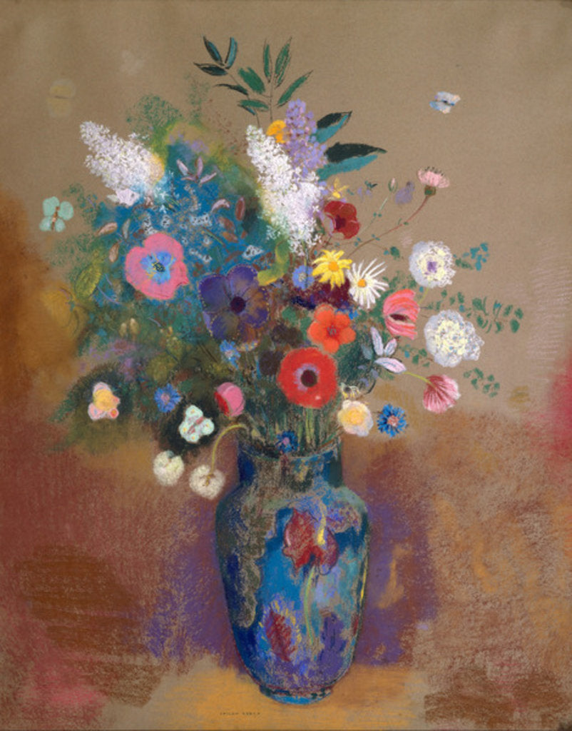 Detail of Bouquet of Flowers, c.1905 by Odilon Redon