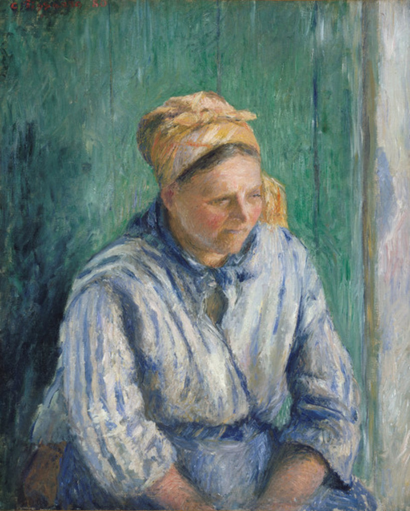 Detail of Washerwoman, Study, 1880 by Camille Pissarro