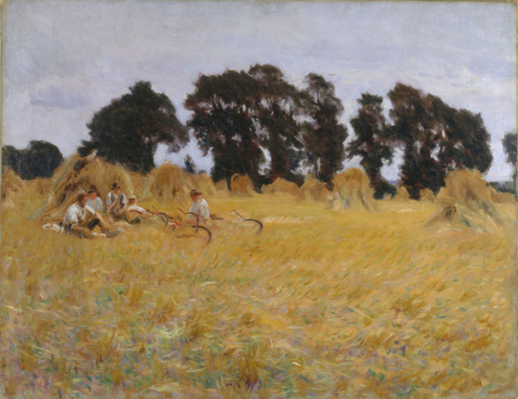 Detail of Reapers Resting in a Wheat Field, 1885 by John Singer Sargent