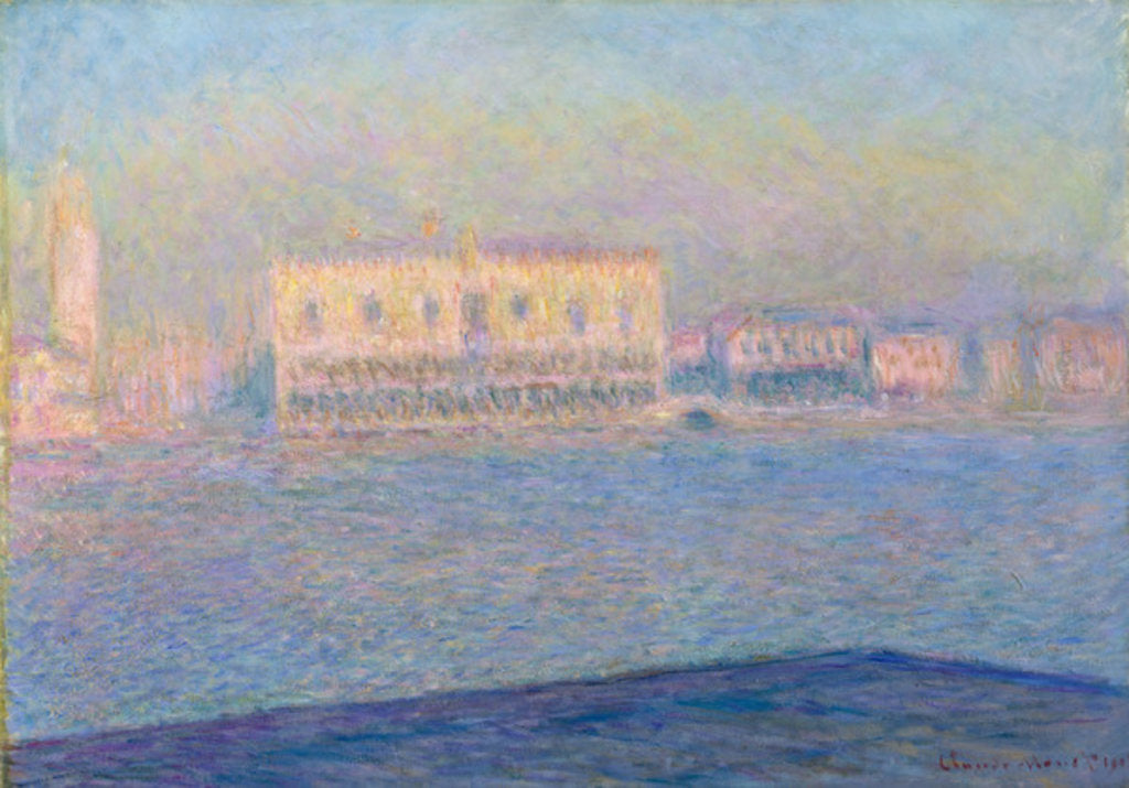 Detail of The Doge's Palace Seen from San Giorgio Maggiore, 1908 by Claude Monet