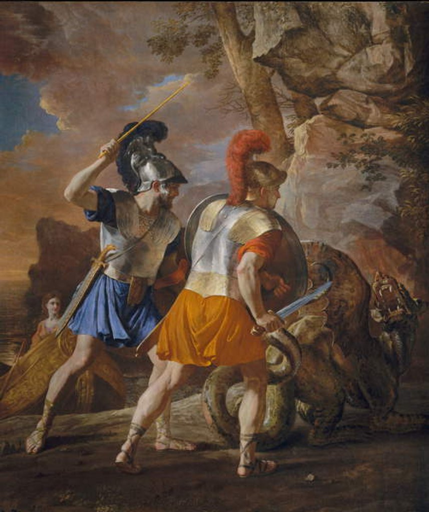 Detail of The Companions of Rinaldo, c.1633 by Nicolas Poussin