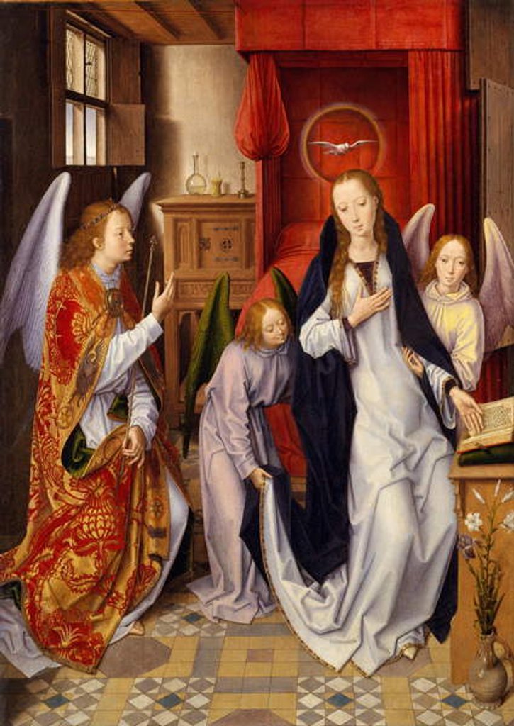 Detail of The Annunciation, 1480-89 by Hans Memling