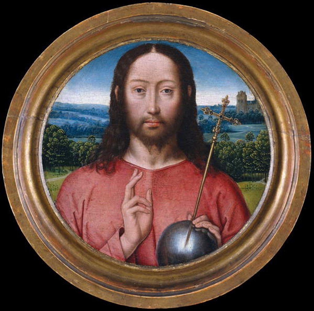 Detail of Salvator Mundi, 1475-99 by Hans (school of) Memling