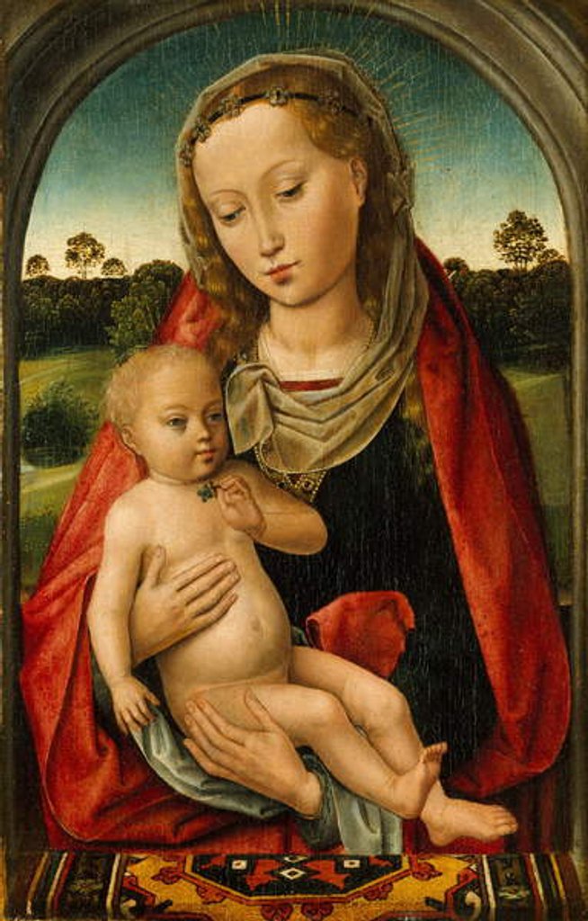 Detail of Virgin and Child, c.1487 by Hans Memling