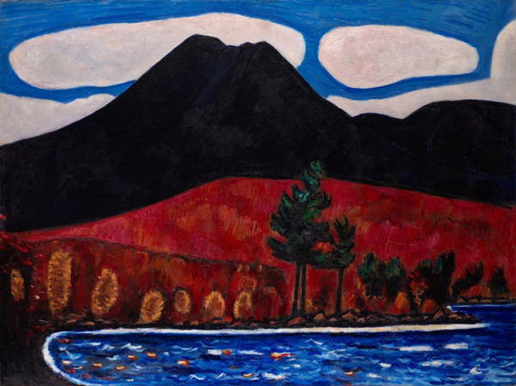 Detail of Mt. Katahdin, Autumn #2, 1939-40 by Marsden Hartley