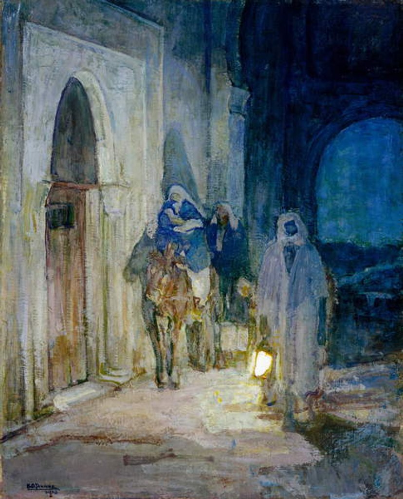 Detail of Flight Into Egypt, 1923 by Henry Ossawa Tanner