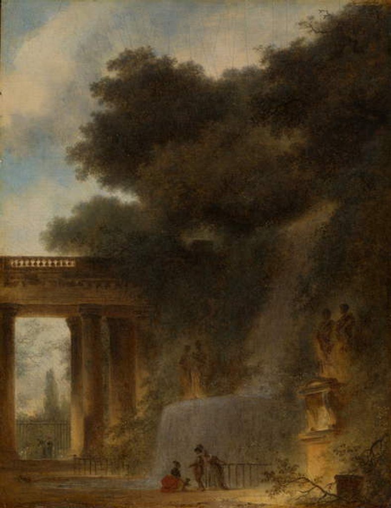 Detail of The Cascade, c.1775 by Jean-Honore Fragonard